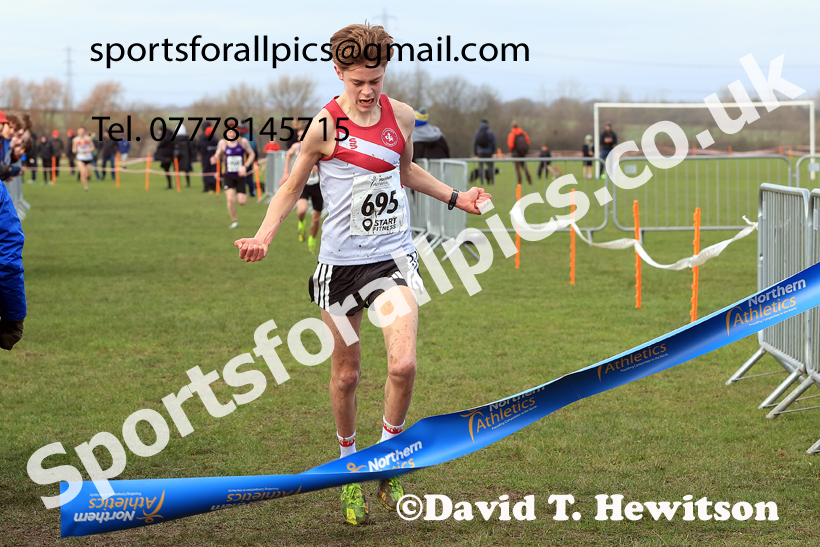 Mens Under-17s 2026 Northern Cross Country Champs., Pontefract Racecourse, Pontefract. Photo: David T. Hewitson/Sports for All Pics